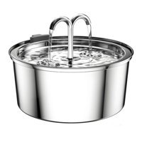 Genérico - Bebedero Gato Automático Inox Llave Silencioso Dual 3,2 L