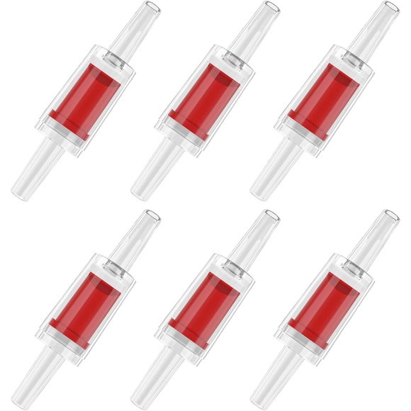 Válvula antirretorno Pawfly de 3/16 pulgadas para acuario, paquete de 6