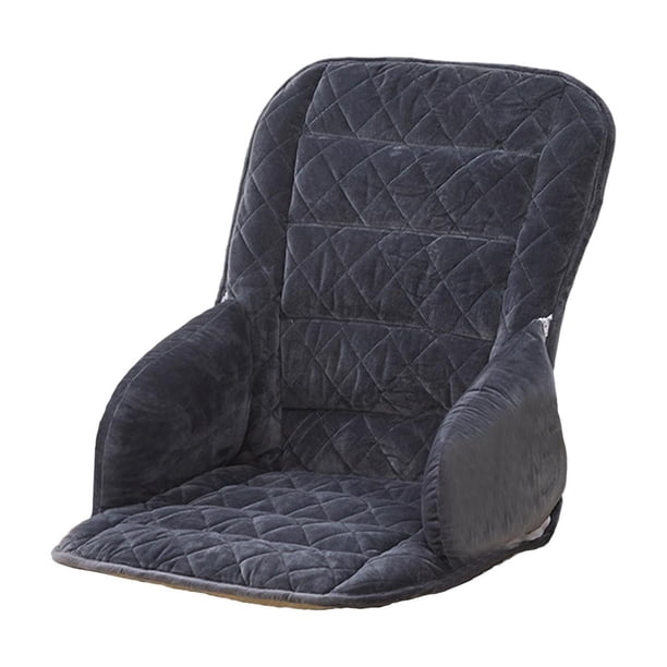 Cojín de silla de oficina con soporte trasero lavable lleno de fibra de poliéster con banda de fijación para silla de computadora multipropósito multi Estilo D