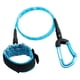 thumbnail image 2 of Cordón de apnea ajustable de material acero inoxidable con muñequera de buceo profesion Cuerda de seguridad para ejercicio subacuáticos Apnea , Azul, 2 of 5