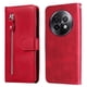 thumbnail image 1 of Funda con Cremallera para Realme 13 Plus 5G, Carcasa Cartera de Cuero PU con Soporte y Tarjetero, 1 of 5