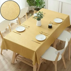 Genérico - Mantel Redondo 180X180 Color Mostaza