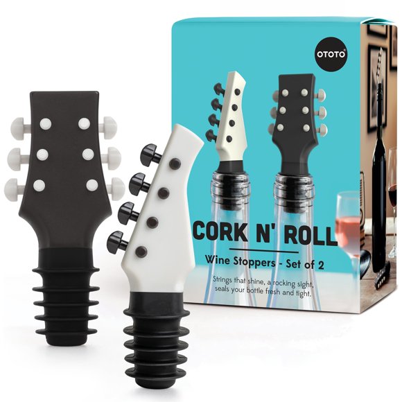 Juego de 2 tapones para botella OTOTO Cork n' Roll