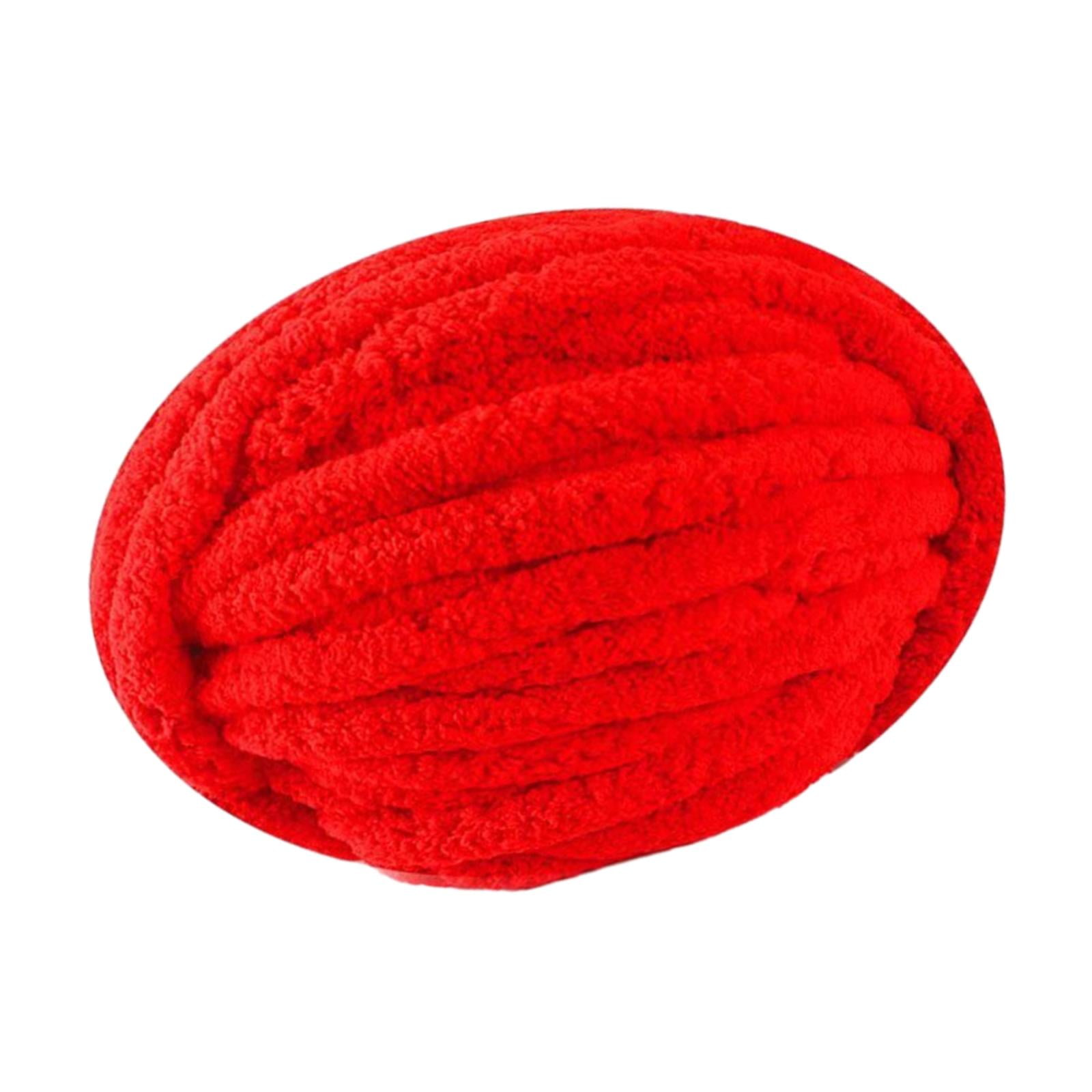 Bothyi - Hilo Grueso Y Grueso De Poliéster Para Tejer Mantas Y Alfombras, Color Rojo