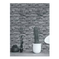 Genérico - Papel Mural Piedra Gris