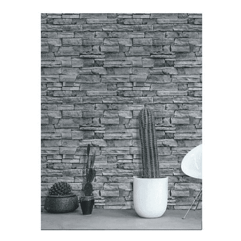 Genérico - Papel Mural Piedra Gris
