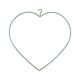 thumbnail image 1 of Decoración del día de San Valentín Marco de corona de alambre en forma de corazón Decoración del hogar Anillo de metal Círculo de hierro para jardín C, 1 of 5