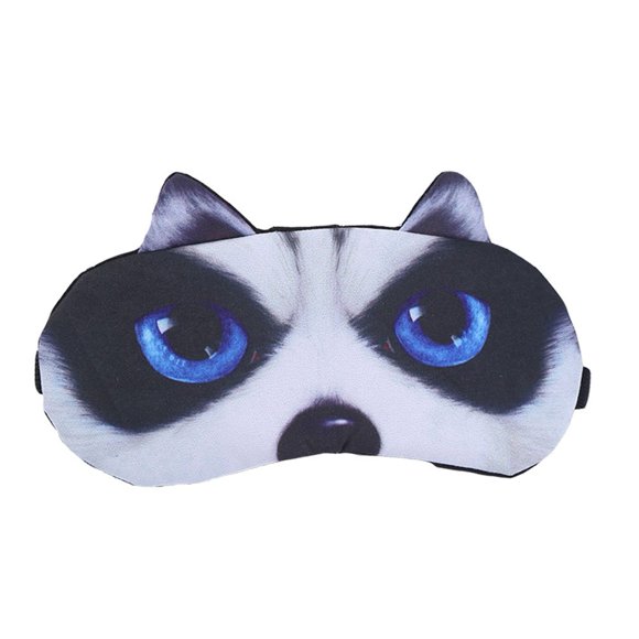 Máscara de Sueño 3D HXINFU con Diseño de Husky Adorable