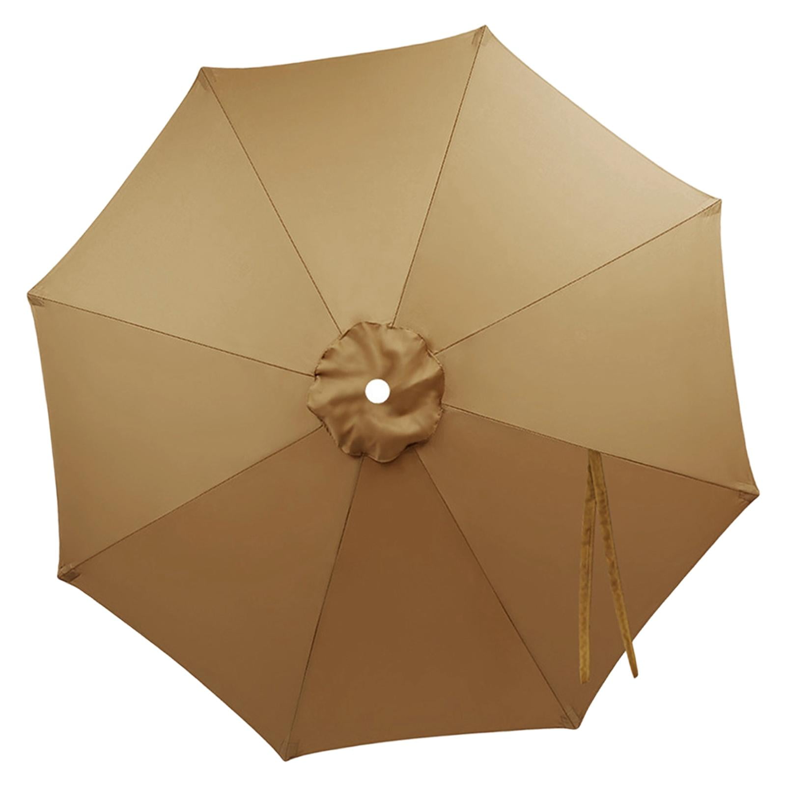 Magideal - Cubierta De Repuesto Para Sombrilla De Patio De 6 Varillas, Cubierta Hexagonal De Poliéster Para Mesa De Exterior, Ideal Para Terraza, Jardín Y Patio. Caqui 270cm