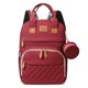 thumbnail image 1 of Bolsa de pañales tipo mochila JSTPRO 41 × 16 × 30 cm Rojo con estación de cambio, 1 of 7