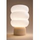 thumbnail image 1 of Lámpara de Mesa Velador SLVJE Mallow Glow E27 Impresa en 3D Beige / Blanco + Ampolleta, 1 of 3