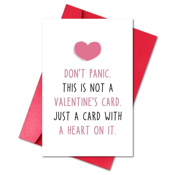 Tarjeta de San Valentín LYMEQING divertida con forma de corazón, regalo para el Día de V