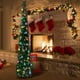 thumbnail image 3 of Árbol de Navidad con forma de rosa, plegable, 5 pies, con luces y lentejuelas, 3 of 3