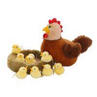 Magideal - Escultura De Pollo De Grande, Juguete De Peluche, Figurita De Animal, Artesanías Adorables, Gallinero Artístico Para Pascua, Patio, Porche, Pa Estilo A