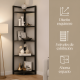 thumbnail image 2 of Librero biblioteca esquinero melamina 140 cm negro #4, 2 of 3