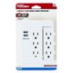 thumbnail image 1 of Supresor de Voltaje Hyper Tough CT082A1 6 Tomas 2 USB, 1 of 3