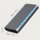 thumbnail image 2 of M.2 Hard Drive Case, RGB USB3.1 Hard Drive Case, USB-C/10Gbps Hard Drive Adapter, Supports NVME/NGFF Dual Protocol, Game Mate, Downward Compatible With USB3.2/USB3.1/USB3.0/USB2.0, 2 of 2