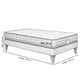 thumbnail image 5 of Cama Europea America Gris 20 cm Tela Gris 1.5 PL, 5 of 5