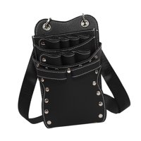 Magideal - Bolsa Para Tijeras, Bolsa Para Tijeras De Peluquería, Bolsa De Pu Portátil Y Robusta Para Herramientas De Peluquería, Para Peluqueros, Barberos, Peluq Negro