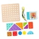 thumbnail image 5 of Juguete de cordones de madera, juguete de viaje de aprendizaje educativo, juguete de desarrollo, juego de cordones Montessori para niñas, niños, niños, 5 of 5