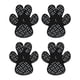 thumbnail image 1 of 4 Piezas Almohadillas Para Patas De Perro Calzado Para Mascotas Botines Calcetines Pegatinas Para Pies Antideslizantes Para Perros L Negro, 1 of 3