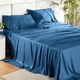 thumbnail image 1 of Juego de sábanas Bedsure Queen, derivado del rayón, bambú, color azul pavo real, 1 of 7