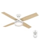 thumbnail image 1 of Ventilador de techo Hunter 132 cm blanco para interior, silencioso, 1 of 9