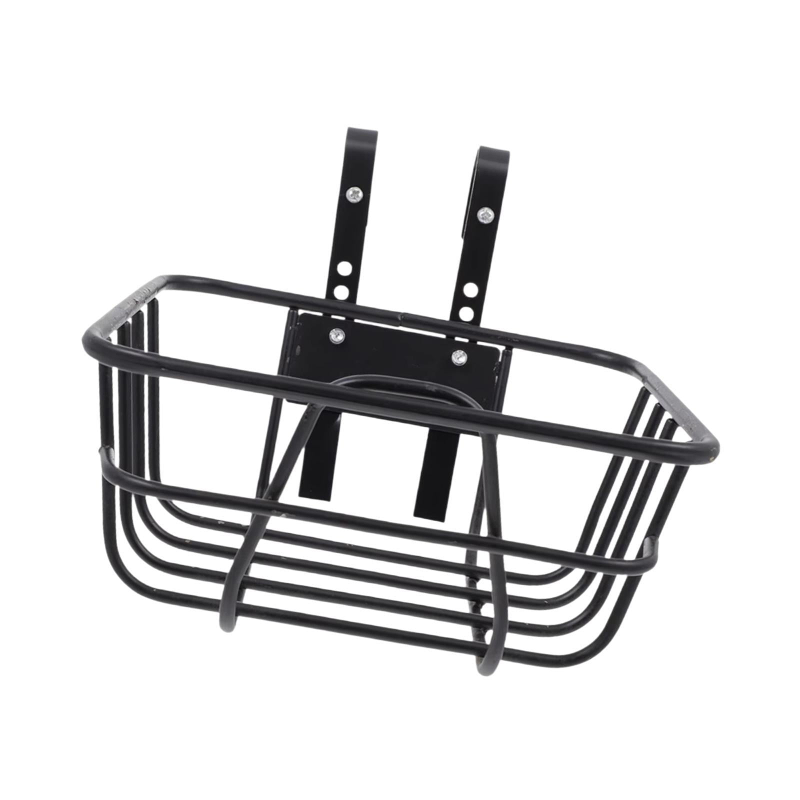 Ioensy - Cesta De Bicicleta Metal Bike Bike Patned Cesta De Canasta De Vegetales Cesta De Bicicleta Delantera 30 Cmx32cmx12cm