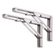 thumbnail image 1 of Soporte Plegable Triangular Tipo K De Acero Inoxidable, 1 of 3
