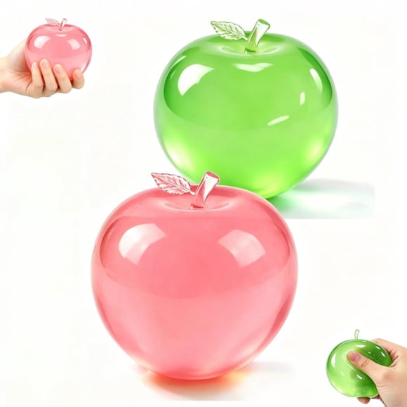 Juguete de compresión axnbffc Manzana Squishy – Pack de 2 bolas antiestrés