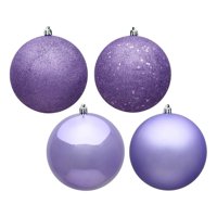 Set De Adornos Vickerman 6 Bolas Color Lavanda De 4 Acabados Con 4 Adornos