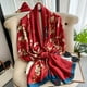 thumbnail image 4 of Lightweight Satin Plum Scarf for Women and Girls - Stylish and Versatile Wrap for Moms and Daughters, 4 of 4