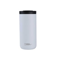 National Geographic - Mug Acero Inoxidable Tapa Flip Antideslizante 350Ml Blanco