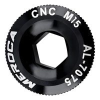 Genérica - Tapa Perno Biela Aluminio Bicicleta M15, M18, M19, M20 Mtb Negro