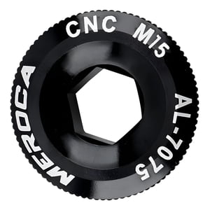 Genérica - Tapa Perno Biela Aluminio Bicicleta M15, M18, M19, M20 Mtb Negro