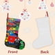 thumbnail image 3 of RAINBOW FRIENDS Tema: Calcetines de Navidad, fino lino blanco para colgar en escaleras y chimenea, decoración navideña para el hogar, regalo de Navidad. 45cm × 32cm, 3 of 5