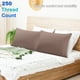 thumbnail image 2 of PiccoCasa 2 Pack Fundas de Almohada de Algodón Egipcio con Cierre de Cremallera Queen Color Café, 2 of 7