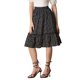 thumbnail image 4 of INSPIRE CHIC Falda de Mujer Cintura Elástica Línea A Fluida con Volantes en Capas Falda Midi Floral Negra Floral M, 4 of 6