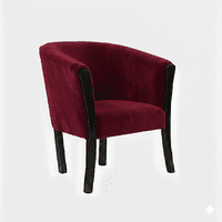 Muebles New - Sitial Americano Burdeo Felpa