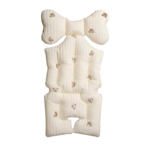 Magideal - Almohada Para Cochecito De Bebé, Cojín Para Asiento De Cochecito, Colchón Suave Para Cochecito, Soporte Cálido Y Grueso, Alfombrilla Para Cochecito De Oso