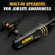 thumbnail image 2 of Auriculares Bluetooth DEWALT con banda para el cuello, 2 en 1, con altavoz, color negro, 2 of 3