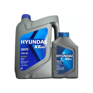 Pack Aceite Hyundai Xteer Sintético 15W-40 Diesel 7 Lts
