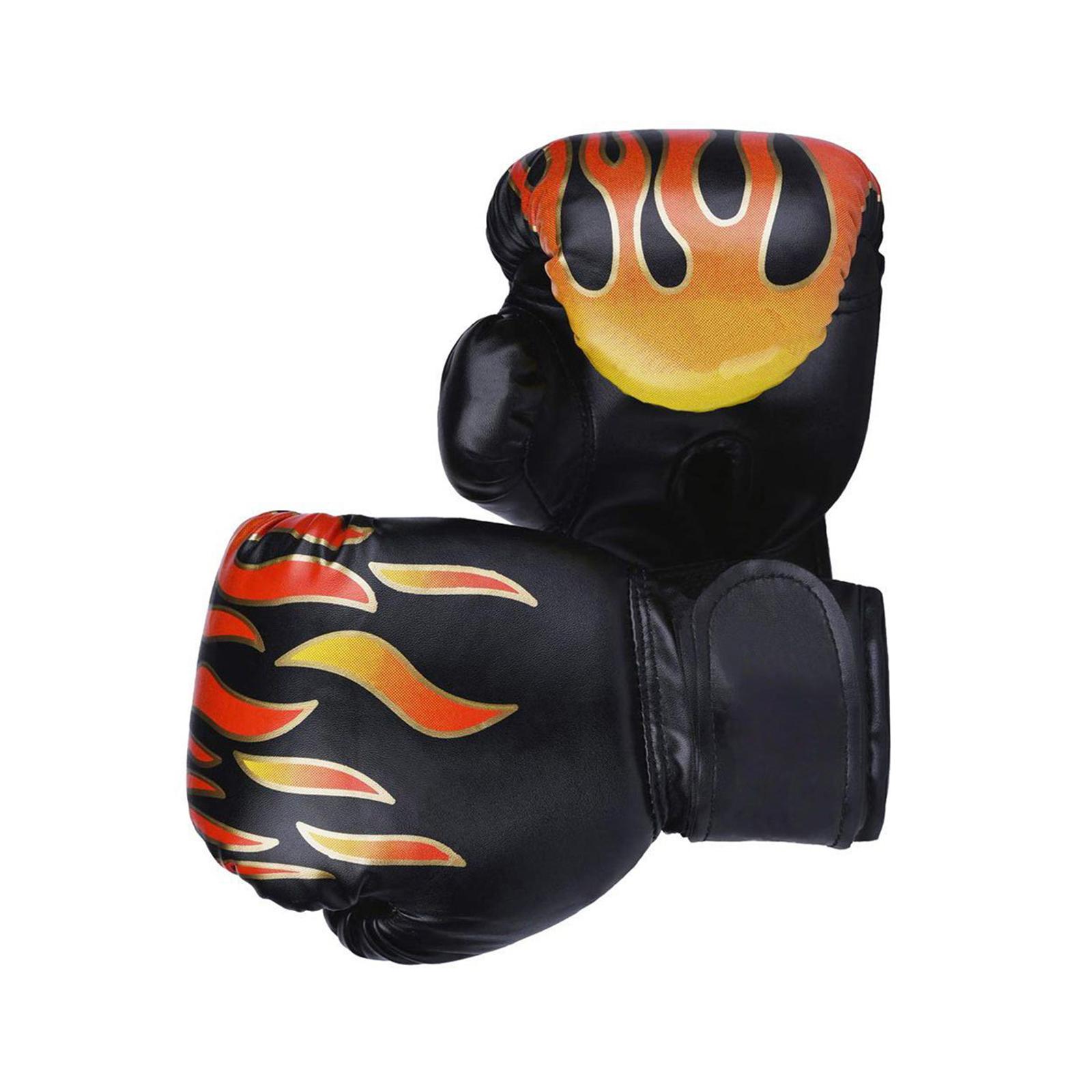Magideal - Guantes De Boxeo Para Niños, Guantes Para Saco De Boxeo, Guantes De Sparring Para Niños, Niñas Y Niños, Guantes De Saco Pesado Para Ejercicios En El G Negro