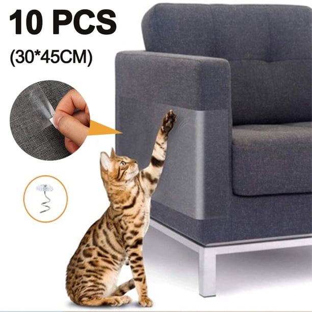 Pegatinas protectoras para muebles de gato, almohadillas autoadhesivas para patas de gato y perro, almohadillas protectoras para sofá de gato con alfileres, agentes antiarañazos para la protección de