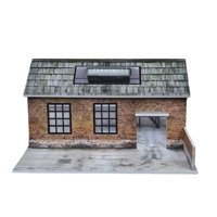 Bothyi - Escena De Coche A Escala 1/64, Fondo De Fábrica Antigua, Tablero Para Decoración, Modelo De Coche De Juguete