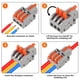 thumbnail image 4 of Conectores De Cable De Palanca De 26 Piezas Conectores De Cable Rápido De 1 Entrada 2 Salid, 4 of 8