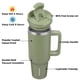 thumbnail image 2 of Vaso Térmico De 40 Oz De Acero Inoxidable Con Asa, 2 of 6