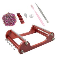 Magideal - Juego De Telar De Cuentas De Madera, Máquina De Tejer Con Hilos, Accesorios Para Tejer Cuentas, Juego De Inicio Para Joyería Casera, Colgantes De Coll