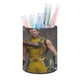 thumbnail image 1 of Deadpool y Wolverine-theme Cylinder Pen Holder Pencil Organizer with Flannel Lining PVC Leather Material Cardboard Base for study work 10*8CM, 1 of 6