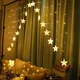 thumbnail image 1 of Cortina De Estrellas Luces 136led Serie Navideña Cascada 3m, 1 of 5